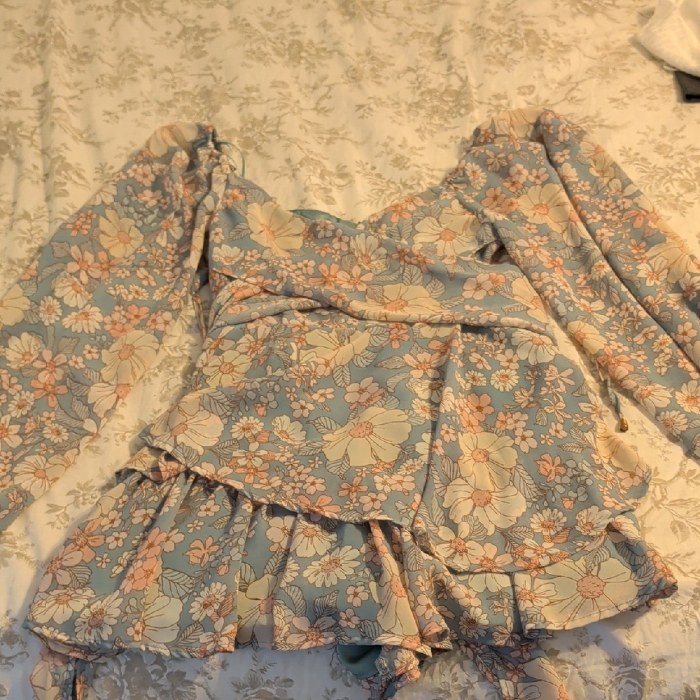 Floral Off-Shoulder Women's Top